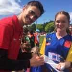 High jump champion Brandon Starc inspires Tasmanian Little Athletes